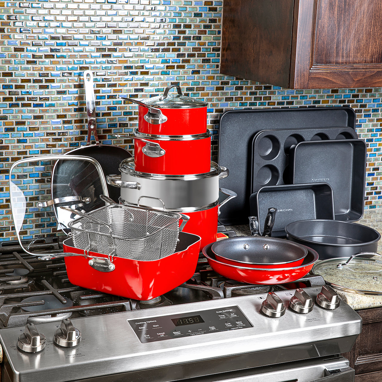 Galebriel 20pc Kitchen In A Box - Cook, Bake, Steam, Fry - Complete Set